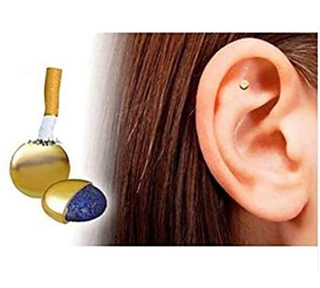 WDIYIEETN 2PCS Magnetic Therapy Quit Stop Smoking Smoke Magnet Magnetic Therapy Ear Auricular Loss Weight Acupressure