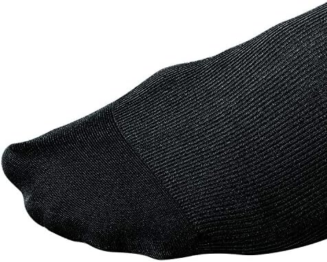 JOBST forMen Knee High 15-20 mmHg Compression Socks, Closed Toe, Large Tall, Black,115068