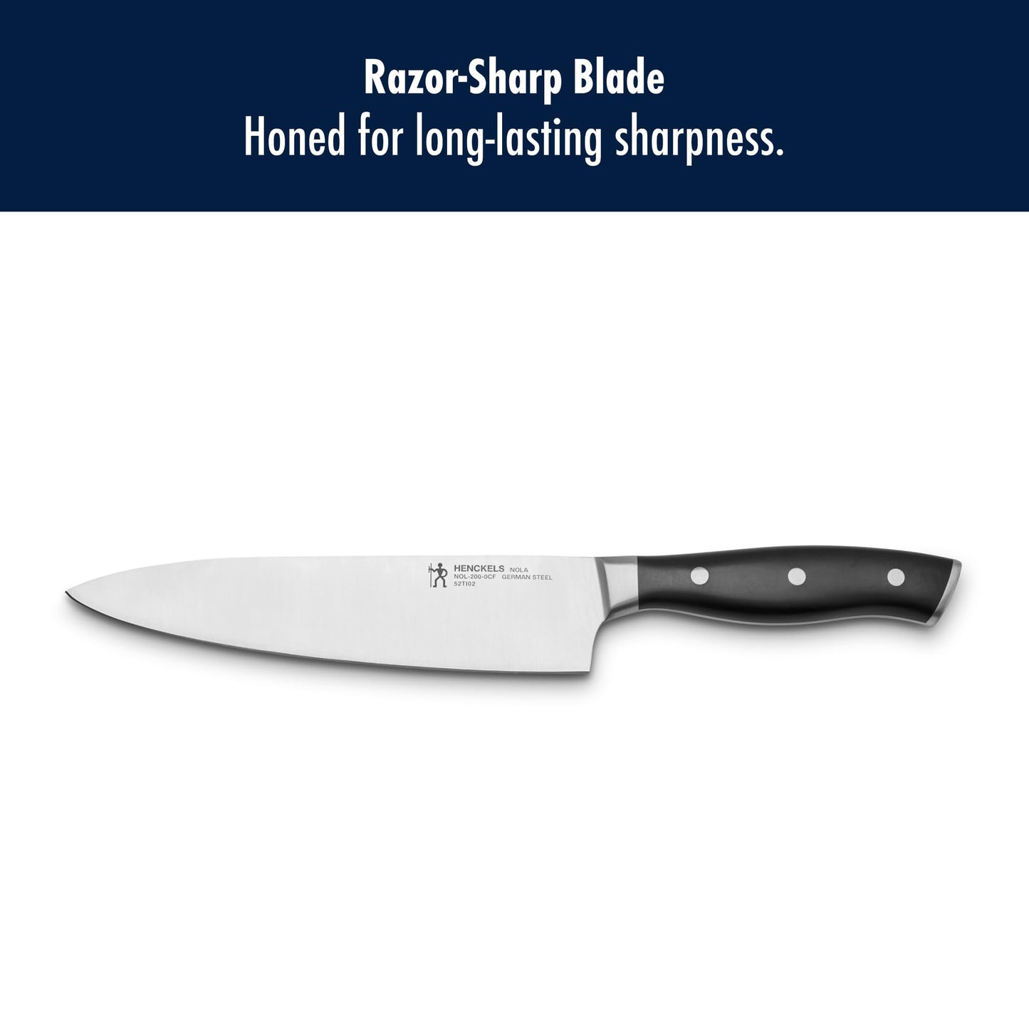 HENCKELS x EMERIL Lagasse The Nola Collection Razor-Sharp German 7-pc Self-Sharpening Knife Block Set, Made in Company-Owned German Factory with Special Formula Steel perfected for almost 300 Years