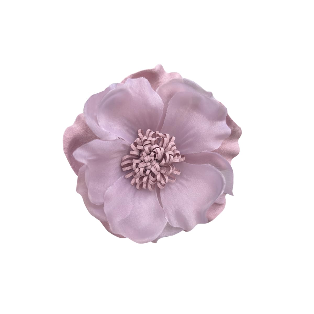 Elegant Large Cloth Flower Brooches Big Camellia Flower Pin for Women Dainty Cloth Fabric Rose Brooches Dress Skirt Scarf Hat Pins Clothing Decoration Accessories (Purple)