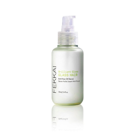 FEKKAI Brilliant Gloss Glass Hair Anti-Frizz Oil Serum - 3.4 oz - Shiny, Glossy, Hydration, and Heat Protection - Salon Grade, EWG Compliant, Vegan & Cruelty Free