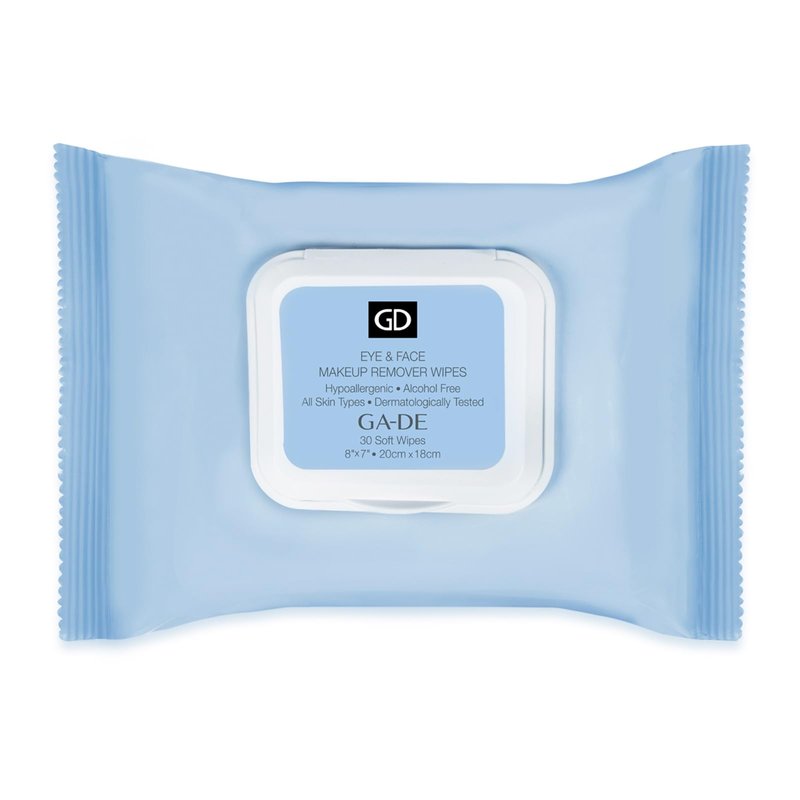 GA-DE Eye and Face Makeup Remover Wipes - Ultra Soft Face Wipes - with Aloe Vera, Chamomile, Vitamins B5 and E for Nurtured, Clean Skin - 30 Count