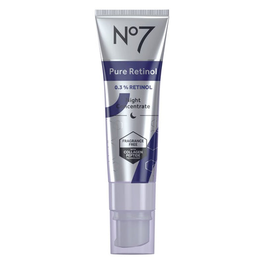 No7 Advanced Retinol 0.3% Night Concentrate - Slow Release Retinol Serum + Peptide Matrixyl 3000+ Boosted Overnight Anti-Aging Serum for Smoother, Softer Skin (1oz)