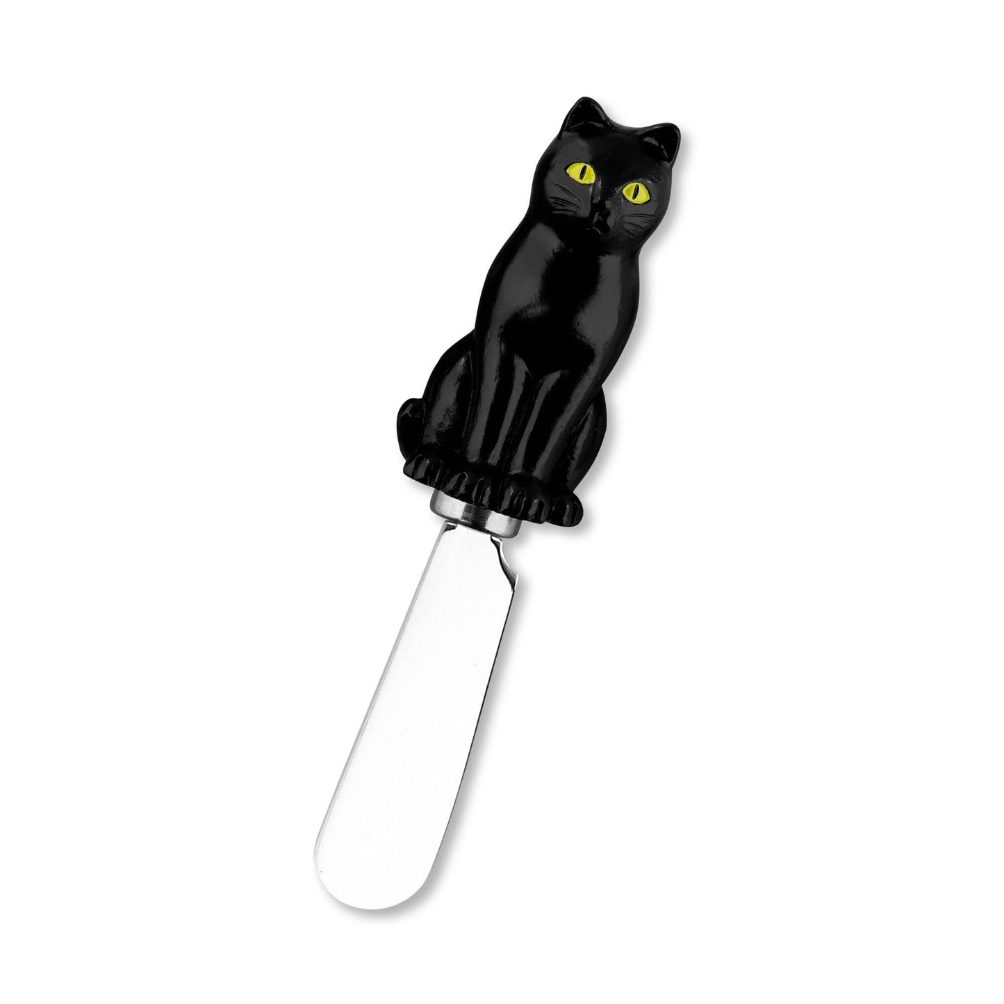 Supreme Housewares Halloween Themed Cheese Spreaders, Hand-Painted Resin Handles with Stainless Steel Blades for Spreading Cream Cheese, Butter, and Jam, Assorted Designs, Set of 4