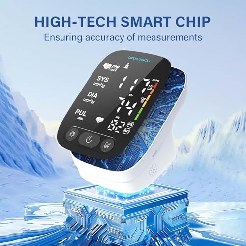Blood Pressure Monitor for Home Use, Automatic BP Machine Digital High Blood Pressure Monitors with Large Cuff 8.7"-16.5" for Upper Arm & Accurate Readings