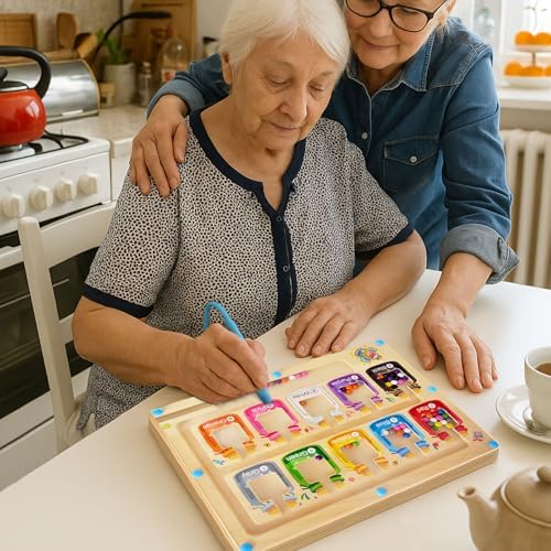 Dementia Activities for Seniors, Matching Games for Adults with Dementia Activities, Alzheimers Products for Elderly, Busy Boxes for Dementia Patients, Gift for Patients in Nursing Home