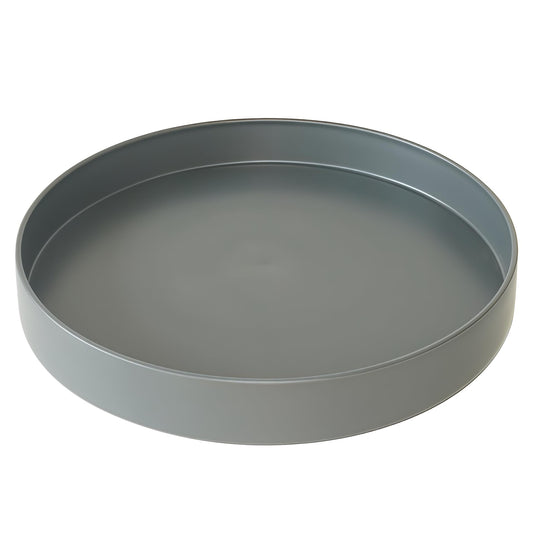 Afrine 1 Pack 12 inch Plant Saucer Drip Tray, Heavy Sturdy Plastic Planter Flower Pot Drainage Tray Plate Saucers for Indoor Outdoor Garden, Plant Water Drip Trays for pots Base (12", Gray)
