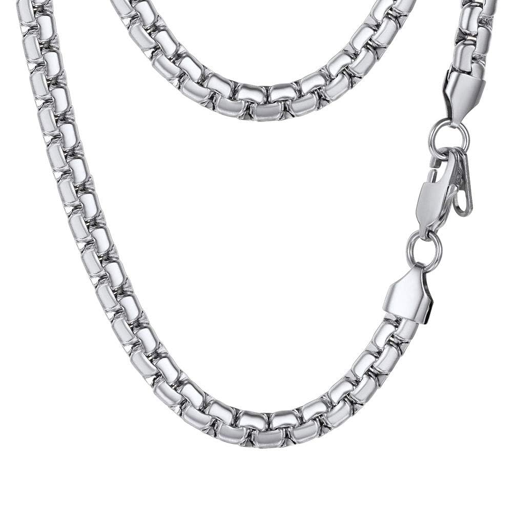 PROSTEEL Stainless Steel Neck Chain Men Chains Necklace Mens Jewelry 22 Inch Chain Necklace Chunky Necklaces