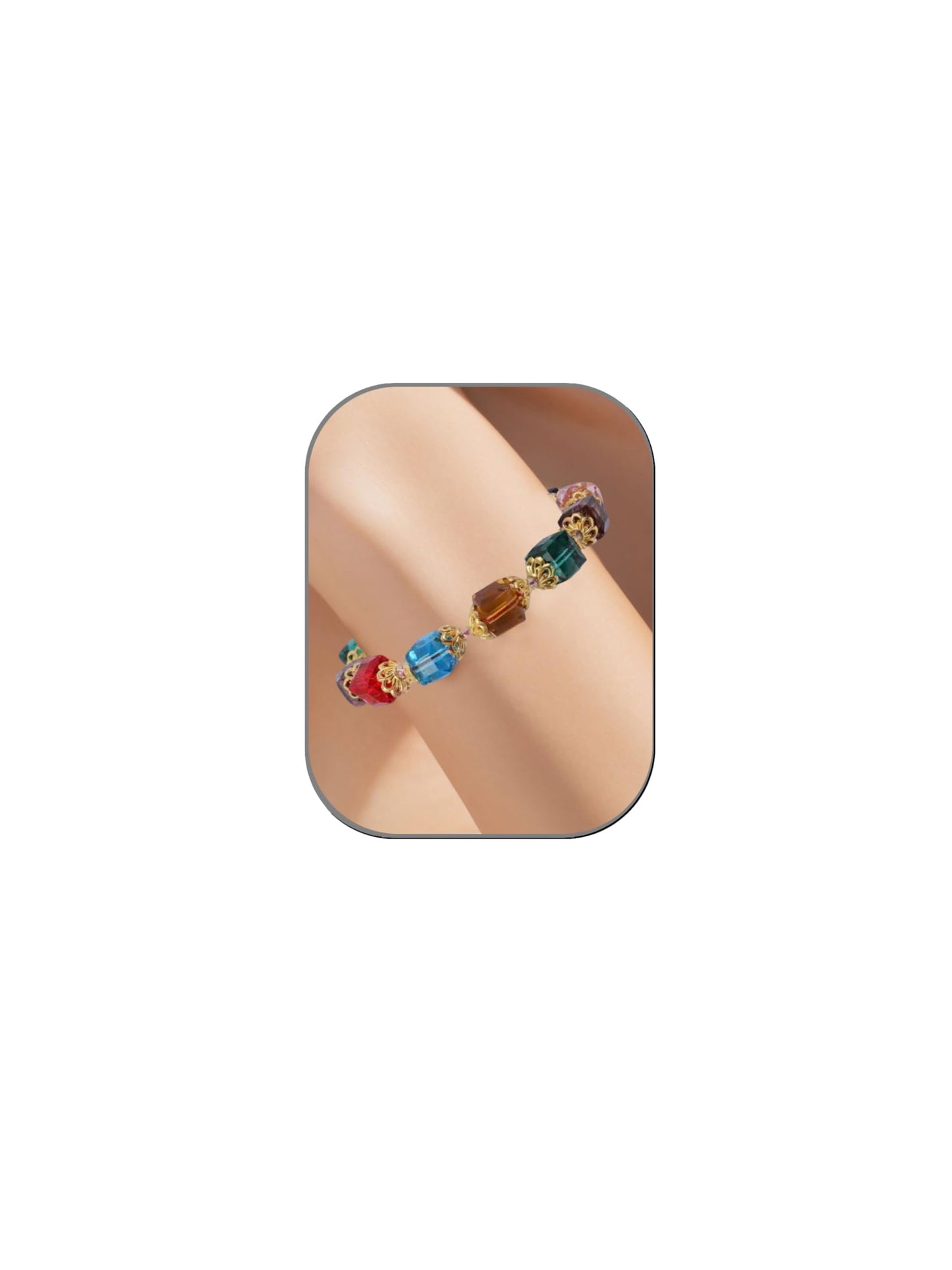 HANGINTHERE Seven Chakra Crystal Bracelet for Women, 10 mm Beaded Healing Stone Spiritual Gift for Mom Wife Best Friend, Birthday Anniversary Christmas (10mm Seven Chakra Crystal Bracelet for Women)