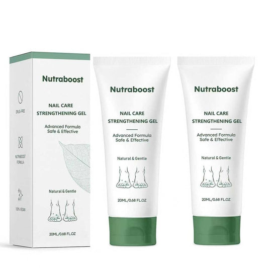 Natural Nail Care Gel, Nutraboost Strengthening Cuticle Serum for Damaged & Brittle Nails, 20ml (1 pcs) (2pcs)