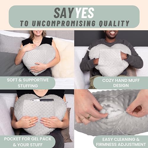 MOYOAMA Open Heart Surgery Pillow for Heart Surgery Recovery Gifts - After Bypass Surgery Must Haves, Gifts for Chest Surgery Recovery, Seatbelt Pillows for Post-Surgery, Shock Absorbing Chest Pillow