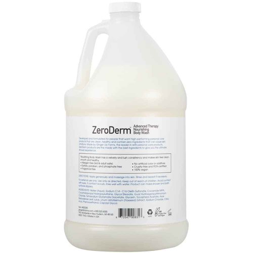 Ginger Lily Farms Botanicals ZeroDerm Advanced Therapy Body Wash + Shampoo + Conditioner Bundle, 1 Gallon Each