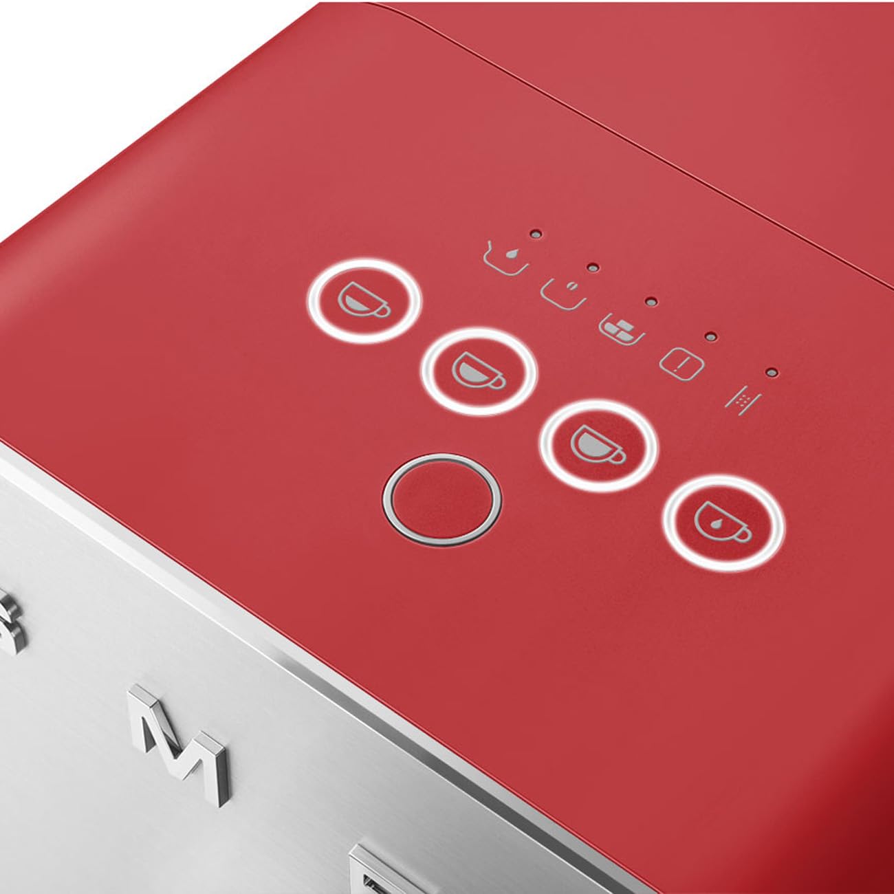 Smeg BCC01RDMUS Fully Automatic Coffee Machine, Red
