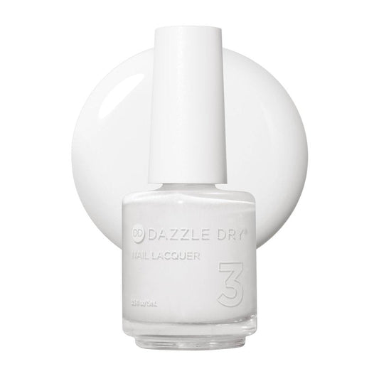 Dazzle Dry Nail Lacquer (Step 3) - White Lightning - A true stark white full coverage cream. (0.5 fl oz)