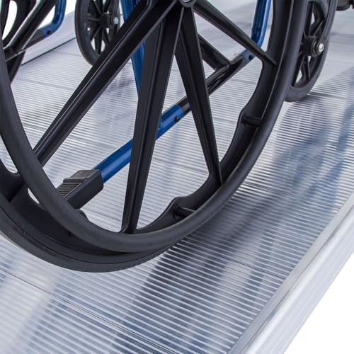 Silver Spring Aluminum Wheelchair Access Ramp with Handrails - 5' L