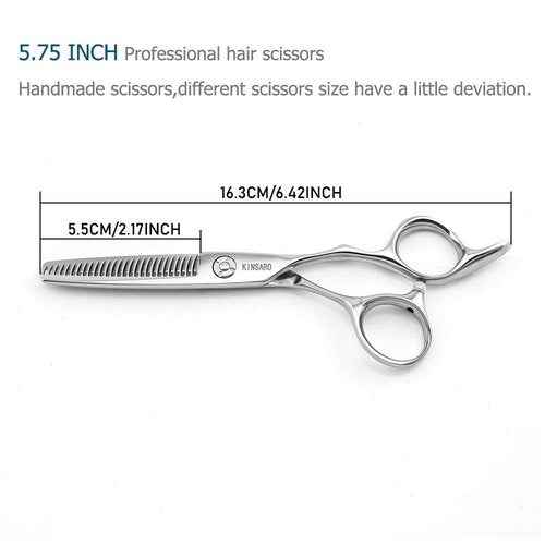 6 Inch Hair Scissors Hair cutting scissors and 5.75 Inch Hair thinning Scissors 440C Kinsaro