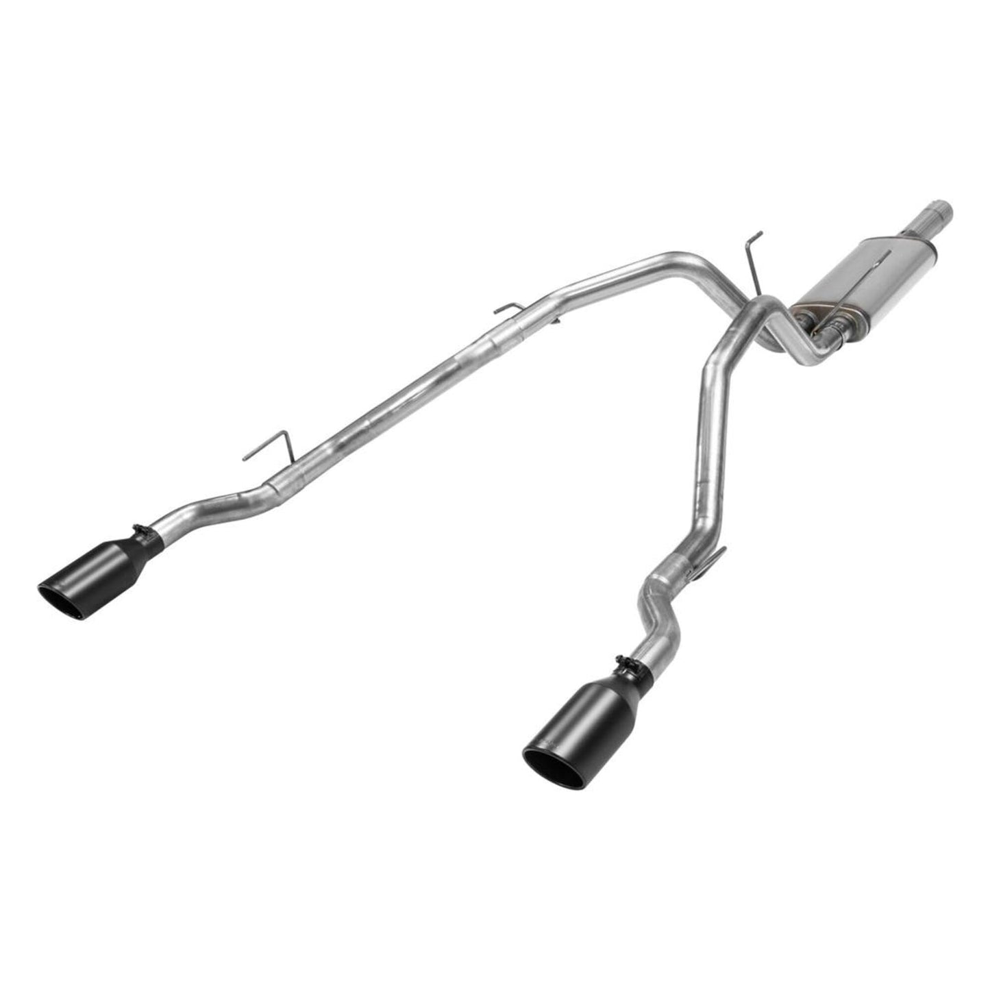 Flowmaster 717860 FlowFX Cat-Back Exhaust Kit Dual 2.5 Inch 409 Stainless Steel Tailpipes 4.5 Inch Black Ceramic 304 Stainless Steel Tips Compatible with 2009-2024 Classic Body Ram 1500 5.7L Hemi