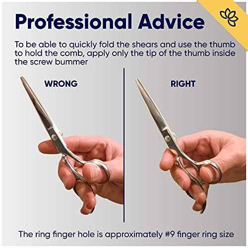 Equinox Professional Razor Edge Series Barber Hair Cutting Scissors - Japanese Stainless Steel Salon Scissors - 6.5¡± Overall Length - Fine Adjustment Tension Screw - Premium Shears for Hair Cutting