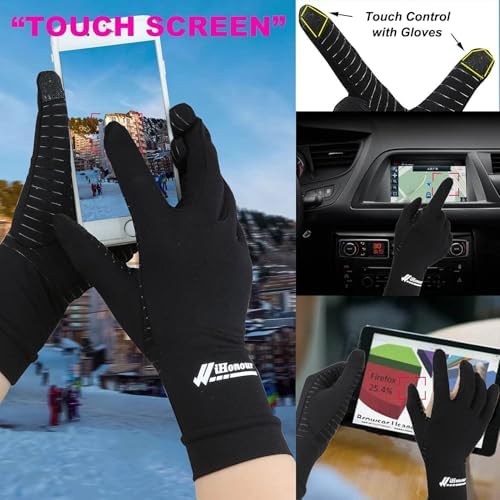 Big Mango 2 Pairs Copper Arthritis Gloves, Compression Gloves for Women Men Relieve Pain from Rheumatoid Arthritis, Carpal Tunnel, Swelling, Everyday Hands Support (Open Finger + Full Finger, Small)
