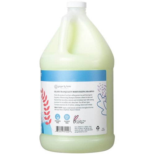Ginger Lily Farms Botanicals Body Wash + Shampoo + Conditioner Bundle, Island Tranquility, 1 Gallon Each