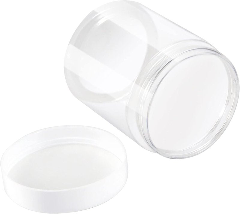 Clear Plastic Jars - 46 Pack 8 OZ Storage Containers for Slime, Food & Beauty Products | BPA Free