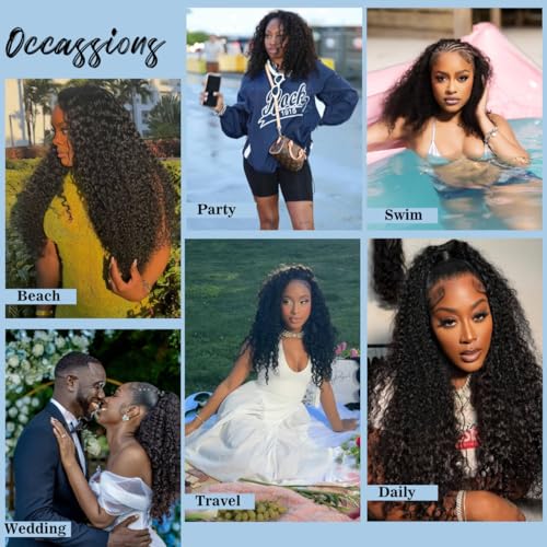 Burmese Curly Clip in Hair Extensions Real Human Hair 8Pcs Brazilian Human Hair Clip ins for Black Women With 18Clips 120g 22inch #1B Natural Black