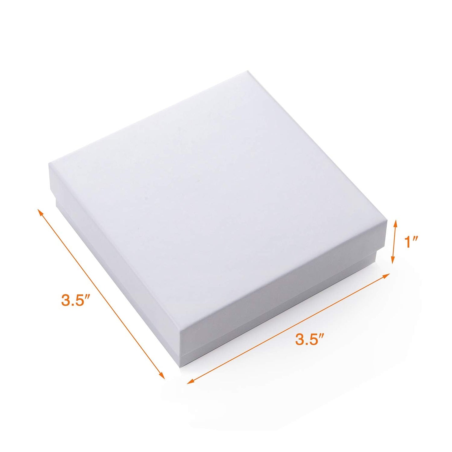 GEFTOL Jewelry Gift Boxes 96 Pack 3.5x3.5x1 Inch Cardboard Jewelry Boxes,Small Gift Boxes for Jewelry Earrings Necklaces Handmade Bangles Bracelets(White)