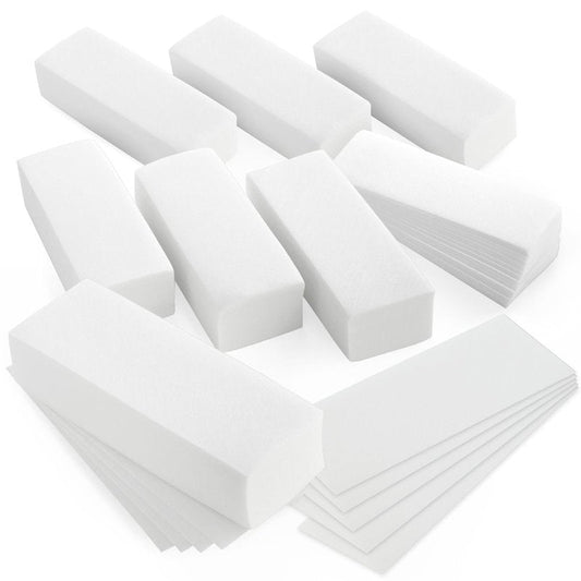 Juvale 800-Pack Wax Strips for Body and Facial Hair Removal - Non-Woven Depilatory Paper Sheets, Customizable Size, Smooth Surface, and Disposable (7.85x2.7 in)