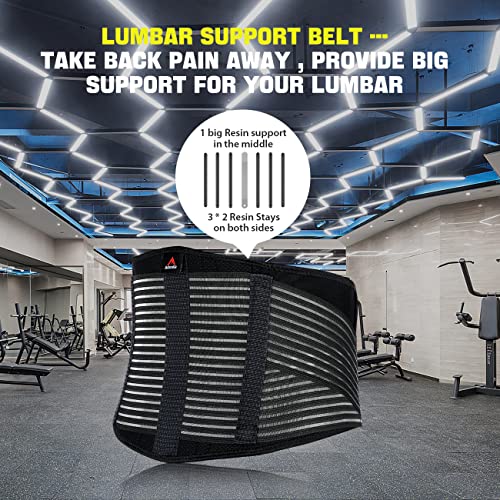 Back Brace Lumbar back Support Belt for Lower Back Pain Relief, Weight lifting, House Cleaner,Compression Belt for Men and Women