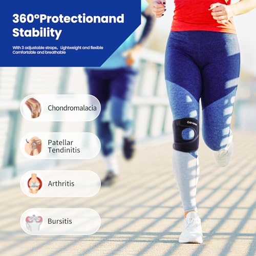 Galvaran Patellar Knee Brace Support Strap Knee Pain Relief Adjustable Knee Strap for Tendonitis, Arthritis, Jumpers, Tennis Running Injury Recovery (Small)