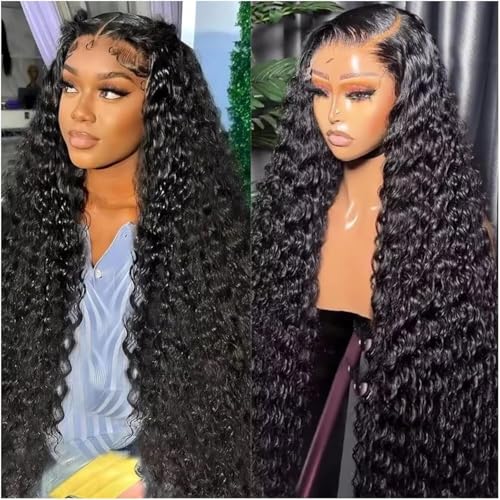 13x6 Full Lace Frontal Wig Water Wave Virgin Human Hair Wigs 200% 18 Inch Deep Wave 13x6 HD Full Lace Frontal Wigs For Black Women Wet and Wavy Wig