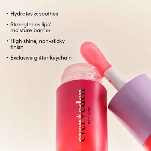 Evereden Daily Routine Set & Non-Toxic Lip Gloss: Clean & Vegan Skin Care for Kids - Nourishing Tween Skincare with Multi-Vitamin Face Wash, Face Cream, SPF 30 Sunscreen & Tinted Lip Gloss