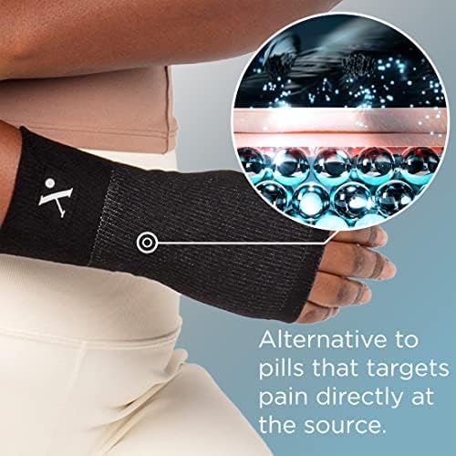 Wrist Compression Sleeve for Pain Relief, Medicine-Infused Hand and Wrist Support Compression Sleeves for Women and Men with Arthritis, Tendonitis and Carpal Tunnel