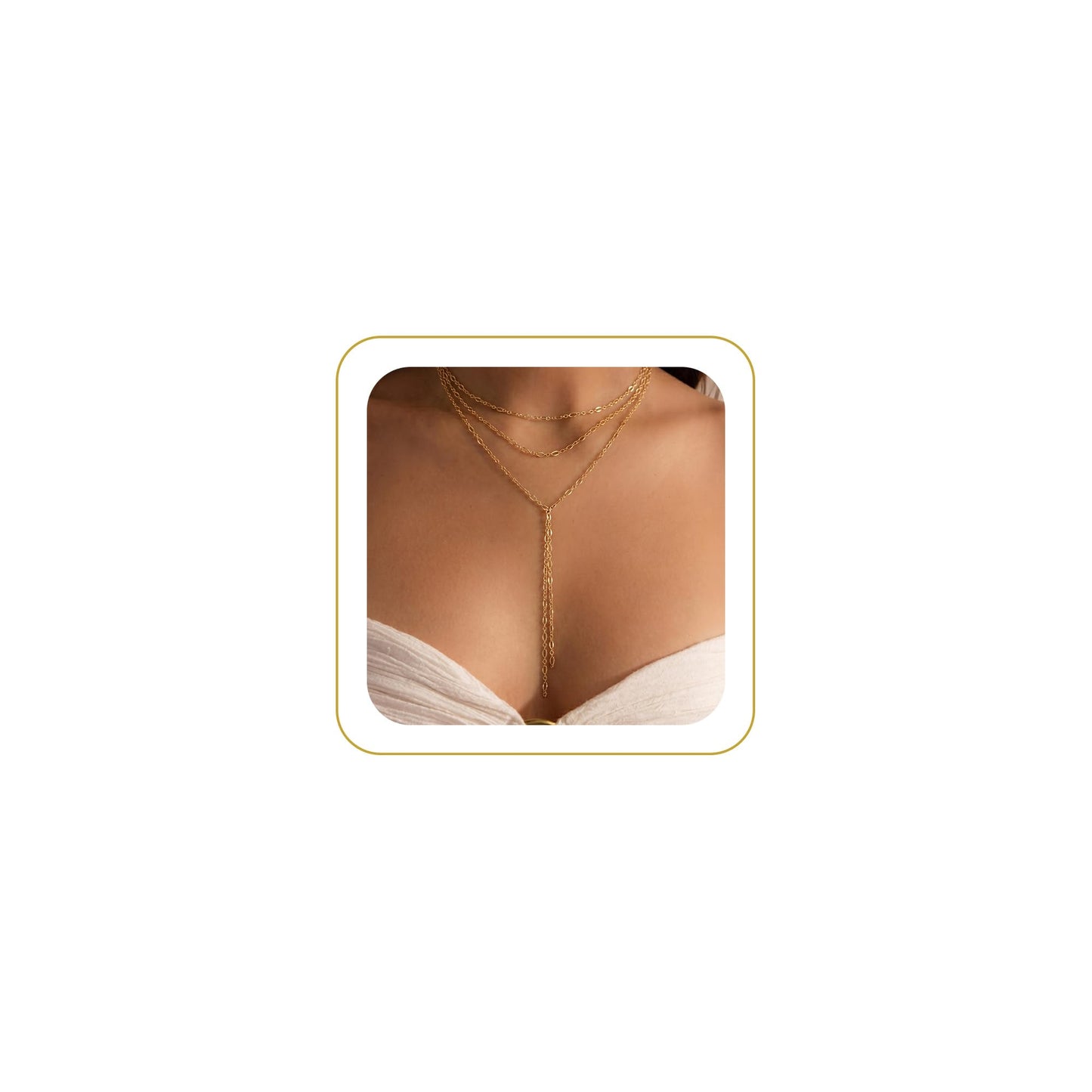 Tewiky Lariat Necklace for Women, Dainty Gold Long Necklaces 14k Gold Plated Heart Pearl CZ Teardrop Pendant Necklace Simple Drop Necklace Trendy Y Necklace Fashion Jewelry for Women