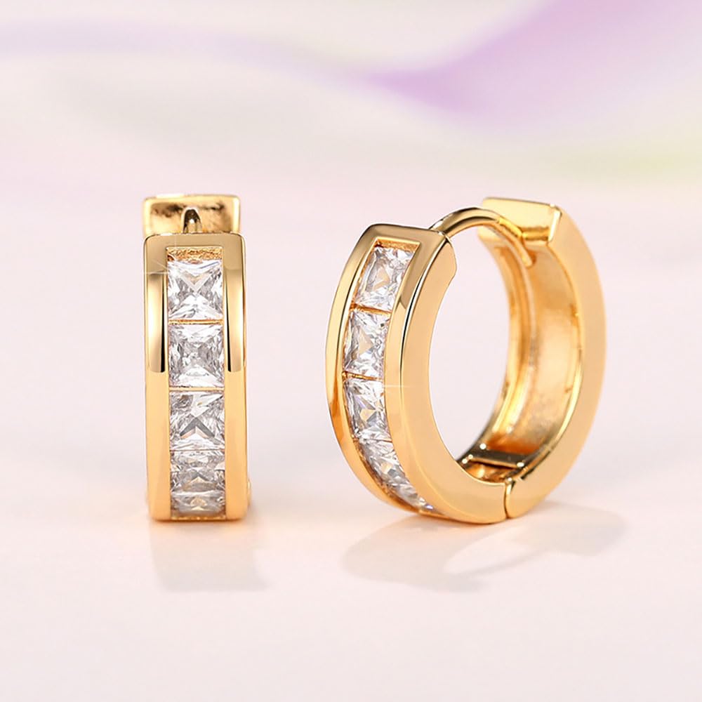 Histone Lymphatic Earring For Women, Lovefinity™ Honorable Joy Halolux Lymphvity Magnetotherapy Germanium Earrings Hoop Jewelry Gifts (Gold+Gold)