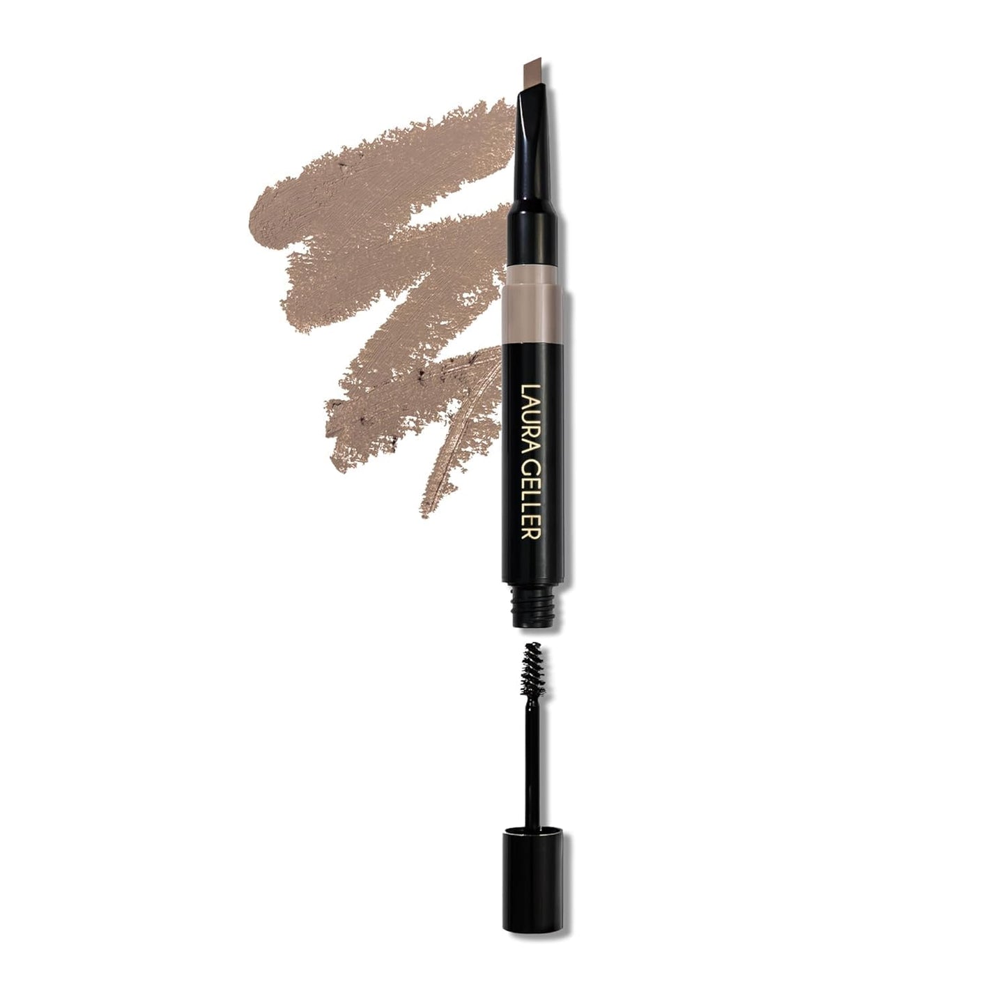 LAURA GELLER NEW YORK Sculpt-n-Stay 2-in-1 Waterproof Eyebrow Pencil & Brow Gel – Blonde – Fills Sparse Brows, Defines & Sets – Smudge-Proof, Long-Lasting, Natural Finish