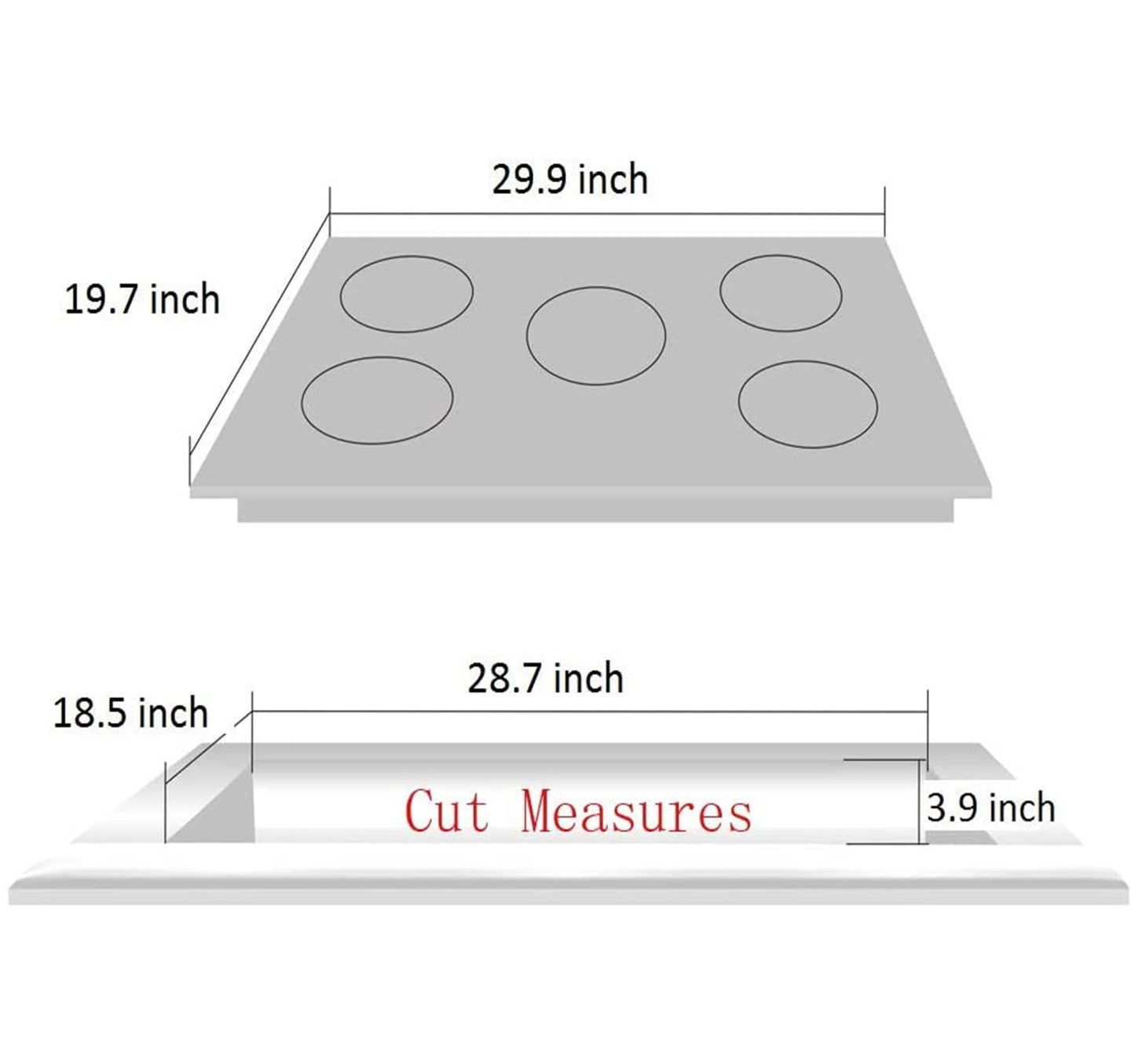 Deli-kit 30 Inch Gas Cooktop, Stainless Steel Built-in 5 Burners Stovetop Dual Fuel Gas Hob NG/LPG Convertible Gas Cooktop DK5712