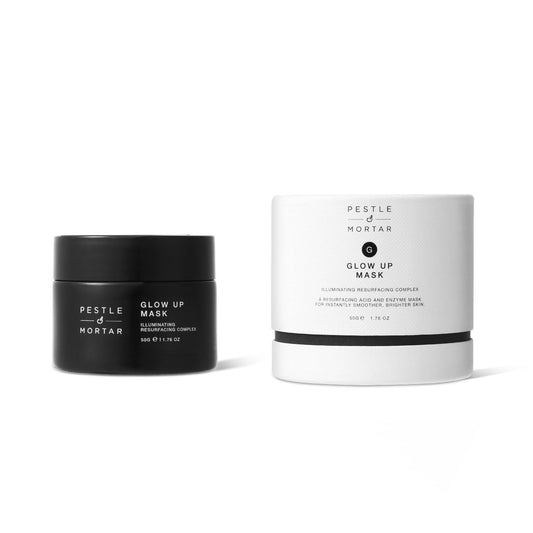 Pestle & Mortar Glow Up Mask,A resurfacing acid and enzyme mask for instantly smoother, brighter skin 1.76 oz