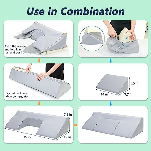 Bed Sore Turning Wedge Body Positioners for Sleeping After Surgery U Shaped Anti Bedsore Cushion Hospital Waterproof incline PillowsTreatment Buttocks Prevent Pressure Ulcer for Elderly Bedridden