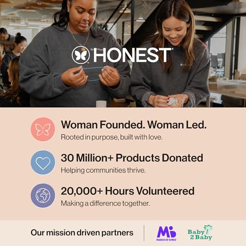 The Honest Company Comfort Dry Diapers, Hypoallergenic, Fragrance-Free, Sensitive Skin, Wingin' It + Catching Rainbows, Super Club Box Size 5 (27+ lbs), 84 Count