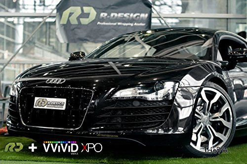 Black Gloss 5ft x 100ft VViViD8 Vinyl Wrap Roll with Air Release Technology with Tool Kit