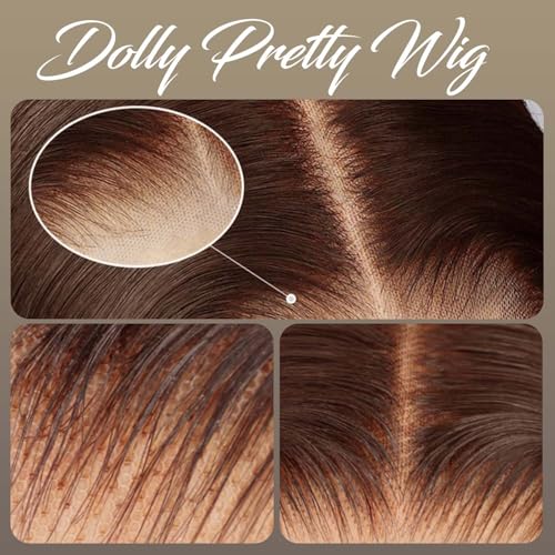 Chocolate Brown Lace Front Wig 13x6 Body Wave Lace Front Wigs Human Hair 200 Density Pre Plucked 4# Colored Wigs 22 Inch