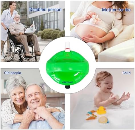 Shower Grab Bars, Safety Shower Grab Bars for Seniors, Drill-Free Shower Handle for Bathroom, Grab Bar for Elderly, Post-Surgery, Pregnant, Green