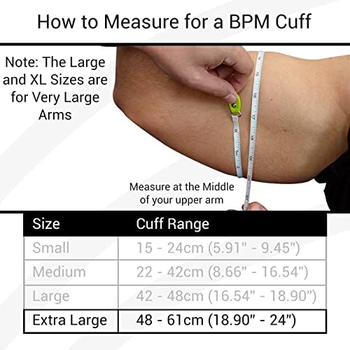Blood Pressure Cuff Replacement - Compatible with Omron Series 5 & Most BP Monitors - Universal Cuff for Adults, Seniors & Elderly (X-Large)