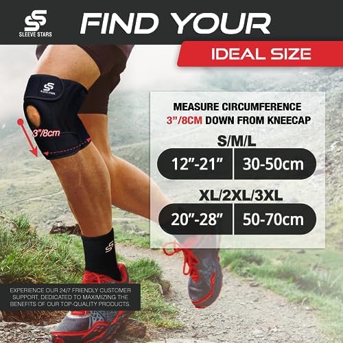 Sleeve Stars Knee Brace & Knee Support for Men & Women, Knee Braces for Knee Pain, Knee Protection Wrap for Working Out