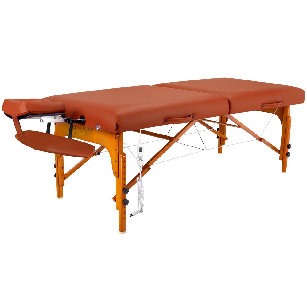 Master Massage 31" Santana Therma Top Portable Massage Table Package (Built in Heating Pads)- Esthetician Bed- Folding Massage Table with Heated Top