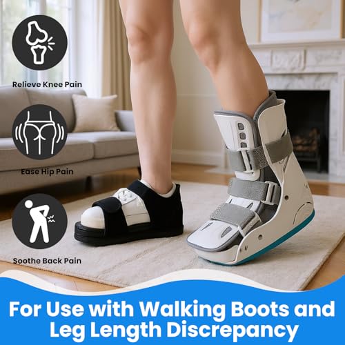 Shoe Balancer Shoe Leveler for Use with Walking Boots or Leg Lenght Adjustments, Shoes Lift for Men and Women (Small)