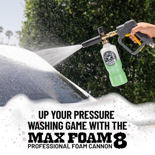 Chemical Guys TORQ Professional Max Foam 8 Cannon and Honeydew Snow Foam Soap Kit - High Foaming Car Wash Cannon with 1 Gallon Concentrated Soap - Safe for Cars, Trucks, SUVs, RVs and More, 128 fl oz