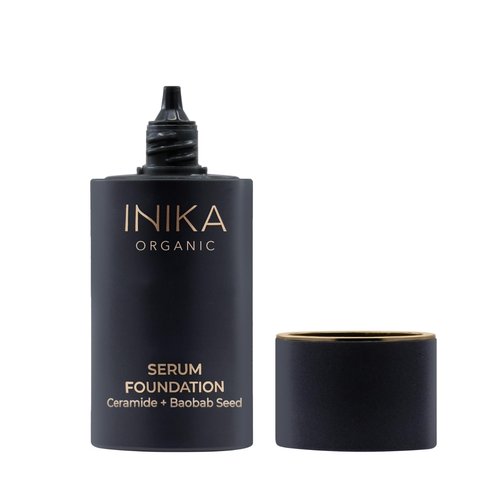 Organic Serum Foundation | Vegan, Buildable Coverage, Weightless Second Skin Feel, Transfer Proof with Skincare Ingredients in Sustainable Packaging. Vivid 25ml