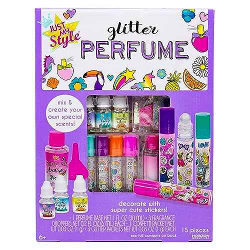 Just My Style Glitter Roller Perfume by Horizon Group USA Multi-color, 10 x 9 x 13.5